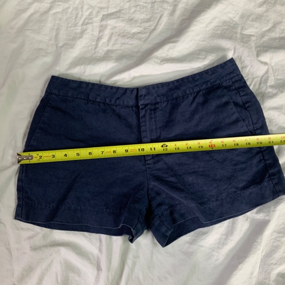 Navy Blue Merci Linen Shorts by Joie - Picture 4 of 8